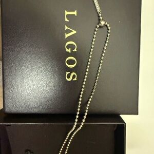 Lagos Linear Diamond Pendant Necklace